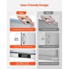 image:imageVEVOR BBQ Access Door 17W x 24H Inch Single Outdoor Kitchen Stainless Steel Flush Mount Wall Vertical with Handle for BBQ Island Grilling Station Outside CabinetVents