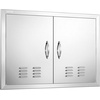 image:imageVEVOR BBQ Access Door 17W x 24H Inch Single Outdoor Kitchen Stainless Steel Flush Mount Wall Vertical with Handle for BBQ Island Grilling Station Outside CabinetVents