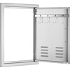 image:imageVEVOR BBQ Access Door 17W x 24H Inch Single Outdoor Kitchen Stainless Steel Flush Mount Wall Vertical with Handle for BBQ Island Grilling Station Outside CabinetVents