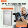 image:imageVEVOR BBQ Access Door 17W x 24H Inch Single Outdoor Kitchen Stainless Steel Flush Mount Wall Vertical with Handle for BBQ Island Grilling Station Outside CabinetVents