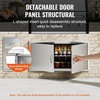 image:imageVEVOR BBQ Access Door 305W x 21H Inch Double Outdoor Kitchen Stainless Steel Flush Mount Wall Vertical With Handles for BBQ Island Grilling Station Outside Cabinet42W x 21HSilver