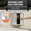 image:imageVEVOR BBQ Access Door 305W x 21H Inch Double Outdoor Kitchen Stainless Steel Flush Mount Wall Vertical With Handles for BBQ Island Grilling Station Outside Cabinet24W x 24HSilver