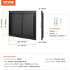 image:imageVEVOR BBQ Access Door 305W x 21H Inch Double Outdoor Kitchen Stainless Steel Flush Mount Wall Vertical With Handles for BBQ Island Grilling Station Outside Cabinet31W x 24HBlack
