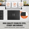 image:imageVEVOR BBQ Access Door 305W x 21H Inch Double Outdoor Kitchen Stainless Steel Flush Mount Wall Vertical With Handles for BBQ Island Grilling Station Outside Cabinet31W x 24HBlack