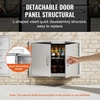 image:imageVEVOR BBQ Access Door 305W x 21H Inch Double Outdoor Kitchen Stainless Steel Flush Mount Wall Vertical With Handles for BBQ Island Grilling Station Outside Cabinet305W x 21HSilver