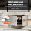 image:imageVEVOR BBQ Access Door 305W x 21H Inch Double Outdoor Kitchen Stainless Steel Flush Mount Wall Vertical With Handles for BBQ Island Grilling Station Outside Cabinet36W x 21HSilver