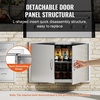 image:imageVEVOR BBQ Access Door 305W x 21H Inch Double Outdoor Kitchen Stainless Steel Flush Mount Wall Vertical With Handles for BBQ Island Grilling Station Outside Cabinet36W x 24HSilver