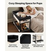 image:imageVEVOR Bedside Lounge Pet Bed Foldable Bunk Dog Bed with 600D Oxford Cloth and Dutch Velvet Portable Raised Cot with Wheels Side Storage Bags and Carry Bag for Cats amp Dogs L BeigeL