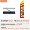 image:imageVEVOR Burgers Feather Flag with Pole Kit 163 Feet Advertising Flags for Business Outside with Fiberglass Pole Ground Stake Restaurant Swooper Flag Banner Pole Kit Best Burgers Feather Flag