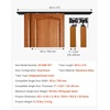 image:imageVEVOR Bypass Sliding Door Hardware Kit 6 ft Aluminum Alloy DualTrack Bypass Door Hardware Smooth and Quiet Sliding Easy to Install for 1 to 1 34 Thickness 36 Width 2 Door System for Closetblack5ftdouble door