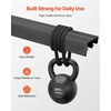 image:imageVEVOR Bypass Sliding Door Hardware Kit 6 ft Aluminum Alloy DualTrack Bypass Door Hardware Smooth and Quiet Sliding Easy to Install for 1 to 1 34 Thickness 36 Width 2 Door System for Closetblack5ftdouble door