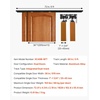 image:imageVEVOR Bypass Sliding Door Hardware Kit 6 ft Aluminum Alloy DualTrack Bypass Door Hardware Smooth and Quiet Sliding Easy to Install for 1 to 1 34 Thickness 36 Width 2 Door System for Closetblack6ftdouble door