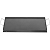 image:imageVEVOR Carbon Steel Griddle Flat Top Plate Griddle for BBQ CharcoalGas Gril with 2 Handles Rectangular Flat Top Grill with Extra Drain Hole for Tailgating and Party32 x 14 x 19