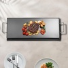image:imageVEVOR Carbon Steel Griddle Flat Top Plate Griddle for BBQ CharcoalGas Gril with 2 Handles Rectangular Flat Top Grill with Extra Drain Hole for Tailgating and Party32 x 14 x 19