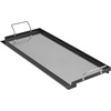 image:imageVEVOR Carbon Steel Griddle Flat Top Plate Griddle for BBQ CharcoalGas Gril with 2 Handles Rectangular Flat Top Grill with Extra Drain Hole for Tailgating and Party32 x 14 x 19