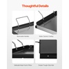 image:imageVEVOR Carbon Steel Griddle Flat Top Plate Griddle for BBQ CharcoalGas Gril with 2 Handles Rectangular Flat Top Grill with Extra Drain Hole for Tailgating and Party32 x 14 x 19