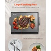 image:imageVEVOR Carbon Steel Griddle Flat Top Plate Griddle for BBQ CharcoalGas Gril with 2 Handles Rectangular Flat Top Grill with Extra Drain Hole for Tailgating and Party20 x 16 x 2