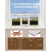 image:imageVEVOR Cat Door for Window Adjustable to Fit Window Width 2732 4 Secure Lock Modes Aluminum Frame and HighTransparency Glass Magnetic Closure Weatherproof QuickFit Pet Door for Cats WhiteWhite