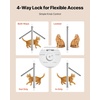 image:imageVEVOR Cat Door for Window Adjustable to Fit Window Width 2732 4 Secure Lock Modes Aluminum Frame and HighTransparency Glass Magnetic Closure Weatherproof QuickFit Pet Door for Cats WhiteWhite