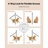 image:imageVEVOR Cat Door for Window Adjustable to Fit Window Width 2732 4 Secure Lock Modes Aluminum Frame and HighTransparency Glass Magnetic Closure Weatherproof QuickFit Pet Door for Cats WhiteWhite