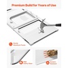 image:imageVEVOR Cat Door for Window Adjustable to Fit Window Width 2732 4 Secure Lock Modes Aluminum Frame and HighTransparency Glass Magnetic Closure Weatherproof QuickFit Pet Door for Cats WhiteWhite
