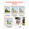 image:imageVEVOR Cat Door for Window Adjustable to Fit Window Width 2732 4 Secure Lock Modes Aluminum Frame and HighTransparency Glass Magnetic Closure Weatherproof QuickFit Pet Door for Cats WhiteWhite