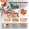 image:imageVEVOR Chaise Lounge Chair 400 lbs Weight Capacity 6 Positions Adjustable Patio Lounge Chair Outdoor HDPE Lounge Chair with Backrest amp Cup Holder for Pool Poolside Deck Backyard Lawn WhiteBrown