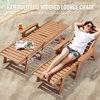 image:imageVEVOR Chaise Lounge Chair 400 lbs Weight Capacity 6 Positions Adjustable Patio Lounge Chair Outdoor HDPE Lounge Chair with Backrest amp Cup Holder for Pool Poolside Deck Backyard Lawn WhiteBrown