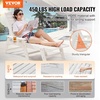 image:imageVEVOR Chaise Lounge Chair 400 lbs Weight Capacity 6 Positions Adjustable Patio Lounge Chair Outdoor HDPE Lounge Chair with Backrest amp Cup Holder for Pool Poolside Deck Backyard Lawn WhiteWhite