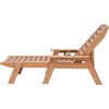image:imageVEVOR Chaise Lounge Chair 400 lbs Weight Capacity 6 Positions Adjustable Patio Lounge Chair Outdoor HDPE Lounge Chair with Backrest amp Cup Holder for Pool Poolside Deck Backyard Lawn WhiteBrown