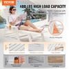image:imageVEVOR Chaise Lounge Chair 400 lbs Weight Capacity 6 Positions Adjustable Patio Lounge Chair Outdoor HDPE Lounge Chair with Backrest amp Cup Holder for Pool Poolside Deck Backyard Lawn WhiteWhite