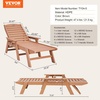 image:imageVEVOR Chaise Lounge Chair 400 lbs Weight Capacity 6 Positions Adjustable Patio Lounge Chair Outdoor HDPE Lounge Chair with Backrest amp Cup Holder for Pool Poolside Deck Backyard Lawn WhiteBrown