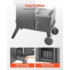 image:imageVEVOR Charcoal Offset Smoker HeavyDuty Steel BBQ Offset Smoker with Side Firebox Movable Outdoor Barbecue Smokers with 6 Adjustable Grates Thermometer amp Air Vents for Backyard Patio Party Cooking
