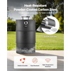 image:imageVEVOR Charcoal Smoker Grill 185 Barrel Charcoal BBQ Smoker Coated Steel Outdoor Barbecue Grill with 2 Grilling Grates 1 Hanging Rod 6 Hooks amp Thermometer Ideal for Party Backyard Patio Cooking