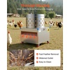 image:imageVEVOR Chicken Plucker Machine 256 in Drum 1200W amp 275RPM Electric Chicken Plucking Machine with 158 Soft Fingers amp Transport Wheels Stainless Steel Feather Remover for Processing 4 Chicks OnceSilver