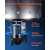 image:imageVEVOR Chicken Plucker Machine 256 in Drum 1200W amp 275RPM Electric Chicken Plucking Machine with 158 Soft Fingers amp Transport Wheels Stainless Steel Feather Remover for Processing 4 Chicks Once3 Legs  256 in