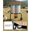 image:imageVEVOR Chicken Plucker Machine 256 in Drum 1200W amp 275RPM Electric Chicken Plucking Machine with 158 Soft Fingers amp Transport Wheels Stainless Steel Feather Remover for Processing 4 Chicks Once3 Legs  256 in