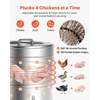 image:imageVEVOR Chicken Plucker Machine 256 in Drum 1200W amp 275RPM Electric Chicken Plucking Machine with 158 Soft Fingers amp Transport Wheels Stainless Steel Feather Remover for Processing 4 Chicks Once3 Legs  256 in