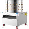 image:imageVEVOR Chicken Plucker Machine 256 in Drum 1200W amp 275RPM Electric Chicken Plucking Machine with 158 Soft Fingers amp Transport Wheels Stainless Steel Feather Remover for Processing 4 Chicks OnceSilver