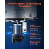 image:imageVEVOR Chicken Plucker Machine 256 in Drum 1200W amp 275RPM Electric Chicken Plucking Machine with 158 Soft Fingers amp Transport Wheels Stainless Steel Feather Remover for Processing 4 Chicks Once3 Legs  20 in