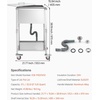 image:imageVEVOR Commercial Ice Bin Underbar Ice Bin Stainless Steel Ice Chest with Sliding Lid Bottle Holders Adjustable Bullet Feet Cooler Cart Cocktail Unit for Bar Restaurant Pub22 x 16 x 38 inch