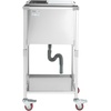 image:imageVEVOR Commercial Ice Bin Underbar Ice Bin Stainless Steel Ice Chest with Sliding Lid Bottle Holders Adjustable Bullet Feet Cooler Cart Cocktail Unit for Bar Restaurant Pub20 x 14 x 38 inch