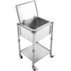 image:imageVEVOR Commercial Ice Bin Underbar Ice Bin Stainless Steel Ice Chest with Sliding Lid Bottle Holders Adjustable Bullet Feet Cooler Cart Cocktail Unit for Bar Restaurant Pub2197 x 1791 x 3949