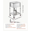 image:imageVEVOR Commercial Ice Bin Underbar Ice Bin Stainless Steel Ice Chest with Sliding Lid Bottle Holders Adjustable Bullet Feet Cooler Cart Cocktail Unit for Bar Restaurant Pub2197 x 1791 x 3949