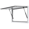 image:imageVEVOR Concession Window Aluminum Alloy Frame Service Windows for Food Truck Up to 85 Degrees Stand Serving Window with Awning Door and Drag Hookwhole piece 36x24inWhite
