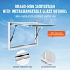 image:imageVEVOR Concession Window Aluminum Alloy Frame Service Windows for Food Truck Up to 85 Degrees Stand Serving Window with Awning Door and Drag Hookwhole piece 36x24inWhite