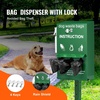 image:imageVEVOR Dog Waste Station 115 Gallon Pet Waste Station with Hand Wash Bottle Lockable Bag Dispenser 50 Can Liners amp 600 Waste Bags Outdoor Pet Poop Station for Commercial Use Parks BackyardPoop Bag Dispenser