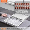 image:imageVEVOR Drop in Ice Chest 20 L x 16 W x 13 H Stainless Steel Ice Cooler Commercial Ice Bin with Hinged Cover 40 qt Outdoor Kitchen Ice Bar DrainPipe and Drain Plug Included for Cold Wine Beer27L x 18W x 21H Inch