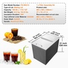 image:imageVEVOR Drop in Ice Chest 20 L x 16 W x 13 H Stainless Steel Ice Cooler Commercial Ice Bin with Hinged Cover 40 qt Outdoor Kitchen Ice Bar DrainPipe and Drain Plug Included for Cold Wine Beer27L x 18W x 21H Inch