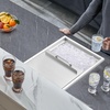 image:imageVEVOR Drop in Ice Chest 20 L x 16 W x 13 H Stainless Steel Ice Cooler Commercial Ice Bin with Hinged Cover 40 qt Outdoor Kitchen Ice Bar DrainPipe and Drain Plug Included for Cold Wine Beer27L x 18W x 21H Inch